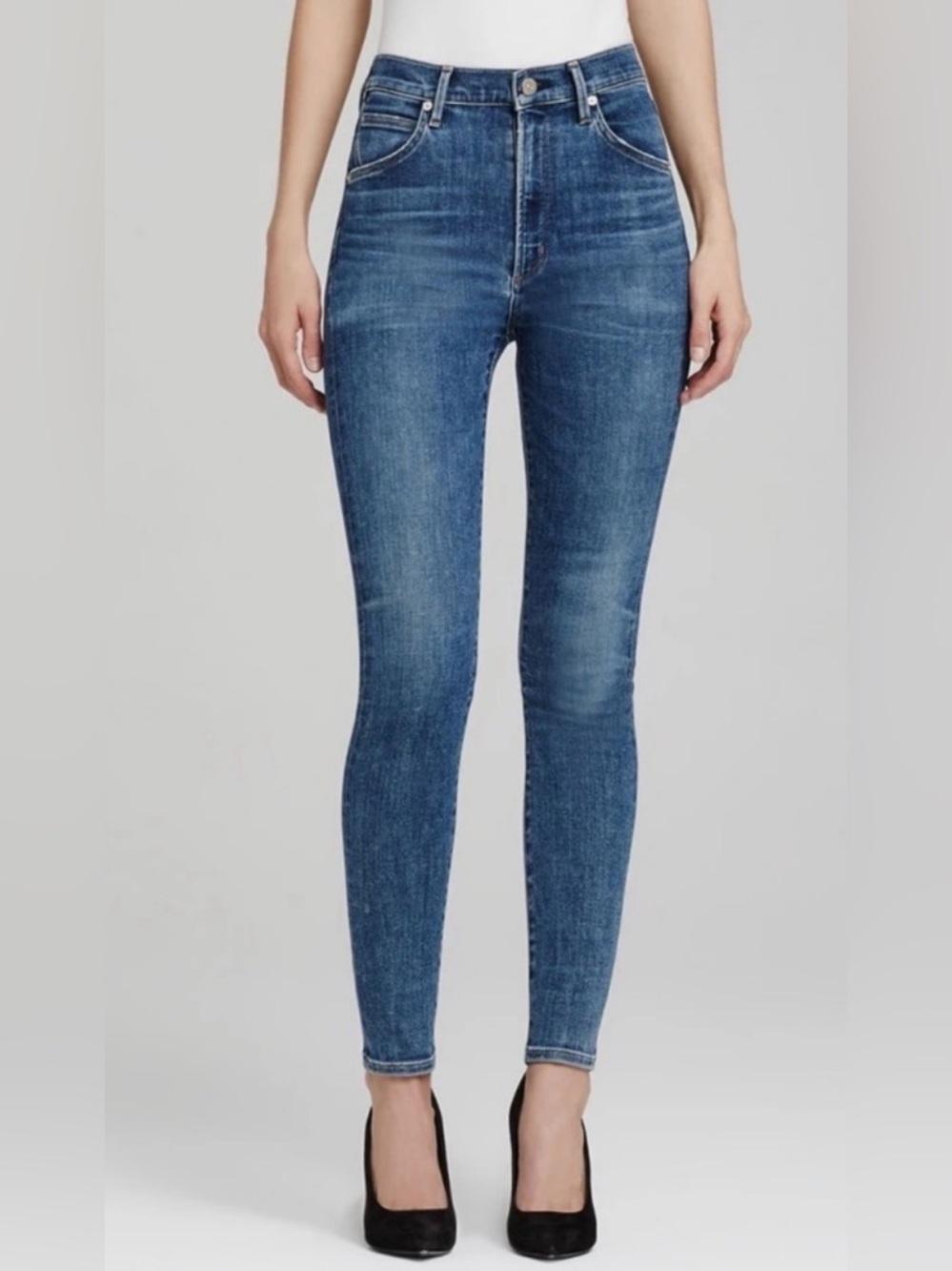 Citizens of Humanity Chrissy Uber Highrise Skinny Denim Blue Jeans Size 30